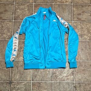 Kappa Turquoise Track Jacket with Logo Accents